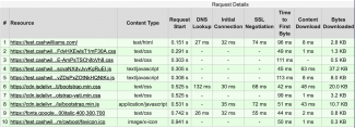 Request Timing Details